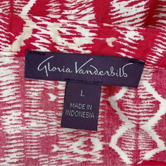 Gloria Vanderbilt Size Large Nova Flutter Sleeves Blouse Top - Picture 9 of 12